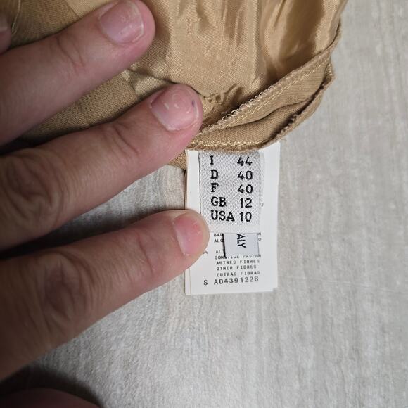 JEAN PAUL GAUTIER Femme Dress 10 Grommets Trim Beige Taupe - Picture 10 of 13